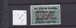 Ruanda - Urundi  Ocb Nr:  30 B * MH  Var Lange T In Occupation  (zie Scan) - Unused Stamps