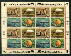 UNO-GENF 245-248 KB Mnh - Präriehund, Jabiru, Blauwal, Löwenäffchen, Whale, Baleine - UN GENEVA / ONU GENÈVE - Blocks & Sheetlets