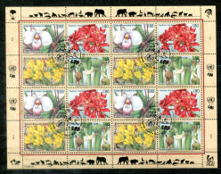 UNO-GENF 288-291 KB FD Canc - Blumen, Flowers, Fleurs - UN GENEVA / ONU GENÈVE - Blocks & Sheetlets