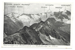 5743  GROSSVENEDIGER U. DREIHERRNSPITZE VOM GLOCKENKAARKOPF - Krimml