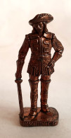 FIGURINE KINDER METAL SOLDAT MOUSQUETAIRE FRANCAIS 3 Scame 80's Cuivre - KRIEGER Französische Musketiere 1670 (2) - Figurines En Métal