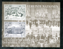 UNO-GENF Block 7, Bl.7 Mnh - 50 Jahre UNO, 50 Years Of UN, 50e Anniversaire De L'ONU - UN GENEVA / ONU GENÈVE - Blocks & Sheetlets