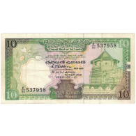 Billet, Sri Lanka, 10 Rupees, 1989-02-21, KM:96c, TTB - Sri Lanka
