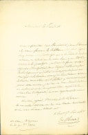 LAS Lettre Autographe Signature Etienne Pierre Sylvestre Ricard Général Révolution & Empire Lettre Du 20 10 1832 Millau - Sonstige & Ohne Zuordnung