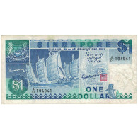 Billet, Singapour, 1 Dollar, Undated (1987), KM:18a, TB - Singapur