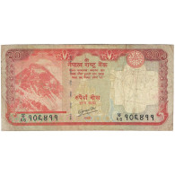 Billet, Népal, 20 Rupees, 2008, 2008, KM:62, B+ - Népal