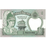 Billet, Népal, 2 Rupees, Undated 1981, KM:29b, NEUF - Népal