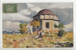 Obilić (Kosovo) : Le Monument Du Porte Drapeau à Gazi-Mestan  En 1910 (illustration) PF. - Kosovo