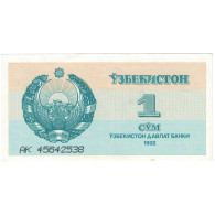 Billet, Ouzbékistan, 1 Sum, 1992-1993, 1992, KM:61a, SUP+ - Uzbekistan