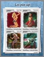 CENTRAL AFRICAN 2022 MNH Pin-up Art Pin Up Kunst M/S - IMPERFORATED - DHQ2325 - Fotografía