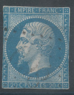 Lot N°76511   N°22, Oblitéré GC 860 Champcenest, Seine-et-Marne (73), Indice 9, Gros Défaut De Dentelure - 1862 Napoléon III
