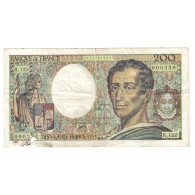 France, 200 Francs, Montesquieu, 1992, R.122000332, B+, Fayette:70.12c, KM:155d - 200 F 1981-1994 ''Montesquieu''