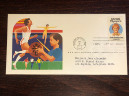 USA FDC 1979 YEAR  SPORTS SPECIAL OLYMPICS HEALTH MEDICINE - 1971-1980