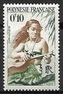 POLYNESIE  Française    -  1958 .  Y&T N° 1*.  Joueuse De Guitare - Neufs