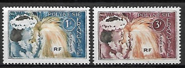 POLYNESIE  Française    -  1964 .  Y&T N° 27 / 28 *. - Neufs