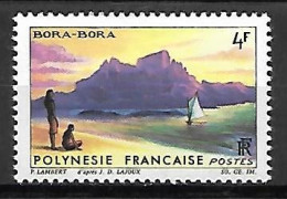 POLYNESIE  Française    -  1964 .  Y&T N° 31 *.   Bora-Bora  /  Bateau - Neufs