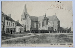 @J@  -  MOORSLEDE  -  Kerk En Kant Van De Markt  -  Zie / Voir Scan's - Moorslede