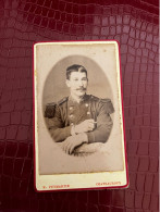 Chateauroux * Photo CDV Circa 1880/1900 * Soldat Militaire 90ème Régiment Militaria * Photographe E. Puymartin - Chateauroux
