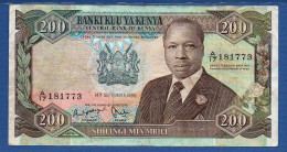 KENYA - P.23Aa – 200 Shilingi / Shillings 1986 F/VF, Serie A/17 181773 - Kenia