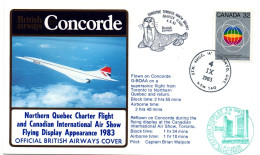 Concorde BA - Toronto North Quebec Charter Flight 1983 - First Flight Erstflug 1er Vol - Toronto Airshow - Morse - Premiers Vols