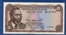 KENYA - P. 6a – 5 Shilingi / Shillings 1969 UNC, Serie A/28 147366 - Kenya