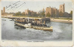 CPA  London Lambeth Palace - Steamboat - River Thames