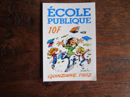 AUTOCOLLANT GASTON ECOLE PUBLIQUE QUINZAINE 1982 - Gaston