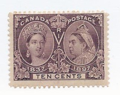 18928) Canada 1897 Jubilee Chalon Queen Mint Hinge * MH - Neufs