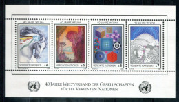 UNO-WIEN Block 3, Bl.3 Mnh - 40 Jahre WFUNA, 40 Years Of WFUNA, 40e Anniversaire WFUNA - UN VIENNA / ONU VIENNE - Blocs-feuillets