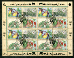 UNO-WIEN 205-208 KB FD Canc. - Blumen, Flower, Fleurs - UN VIENNA / ONU VIENNE - Blocs-feuillets