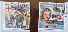 SAO TOME E PRINCIPE (SAINT THOMAS ET PRINCE) Croix Rouge. 2 Valeurs émises En 2009. Oblitéré - Rode Kruis