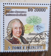 SAO TOME E PRINCIPE (SAINT THOMAS ET PRINCE) Champignons, Linné 1 Valeur émise En 2009. Oblitéré - Pilze