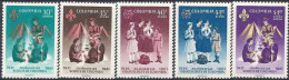 COLOMBIE Scoutisme, Scouting Yvert N°605+PA416/19 ** MNH - Ungebraucht