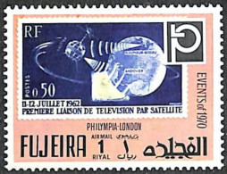 FUJEIRA Télécom, Philympia London 1970. MICHEL N° 1457A ** MNH  Dentélé, Perforate - Télécom