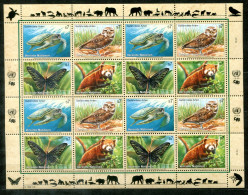 UNO-WIEN 248-251 KB Mnh - Schildkröte, Eule, Schmetterling, Panda, Turtle, Owl, Butterfly - UN VIENNA / ONU VIENNE - Blocs-feuillets