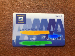 CARTE BANCAIRE  Livret A  LA BANQUE POSTALE - Disposable Credit Card