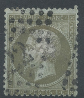 Lot N°76581   N°19, Oblitéré GC, Léger Clair - 1862 Napoléon III