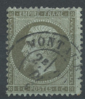 Lot N°76585   N°19, Oblitéré Cachet à Date De Montauban, Tarn-et-Garonne (85), Léger Clair - 1862 Napoléon III