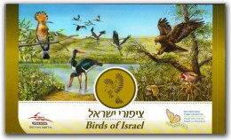 ISRAEL 2012 Birds Of Israel Prestige Stamp Booklet Eurasian Hoopoe, Eagle MNH (**) - Nuevos (sin Tab)