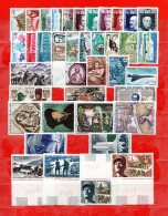 Francia ** - 1969 -  . Annata 38 Valori + P.A 43. Sans Le N° 1596 Et 1611. MNH** - 1970-1979