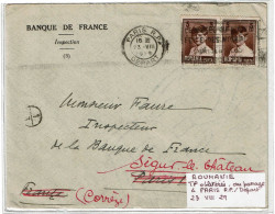 CTN85B- CURIOSITE TIMBRES ROUMAINS OBLITERES A PARIS S/LETTRE DU 23/8/1929 - Sonstige & Ohne Zuordnung