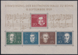F-EX41520 GERMANY MH 1959 MUSIC BEETHOVEN MUSIC HANDEL HEYDEN. - Musique