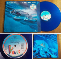 RARE French LP 33t RPM (12") SPACE ART «Just Blue» (Limited Edition, Vinyle Bleu 1978) - Disco & Pop
