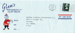 Hong Kong Air Mail Cover Sent To USA Kowloon 11-9-1978 Single Franked - Briefe U. Dokumente