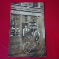 CARTE PHOTO DEVANTURE COMMERCE VINS A.PERROT EPICERIE - Zu Identifizieren