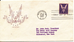 USA  FDC Fight For Victory 4-7-1942  With Cachet - 1941-1950