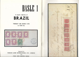 Brasilien/ Brazil.  Auktionskatalog Robson Lowe, Paul V. Gunten. Basle 1. 1975. - Cataloghi Di Case D'aste