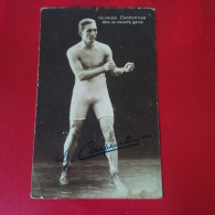 GEORGES CARPENTIER AUTOGRAPHE DEDICACE - Boxing