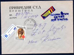 Yugoslavia 1998 -  - Surcharge Stamp - Red Cross - Cover - Lettres & Documents