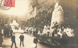 Granville * Carte Photo 1906 * Jour De Fête , Mi Carême Ou Cavalcade * Les Chars - Granville